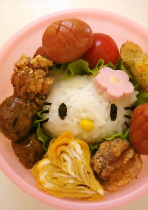 キャラ弁☆キティちゃん☆お弁当-レシピのメイン写真