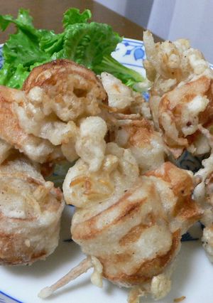 エノキのちくわ巻き天ぷら-レシピのメイン写真