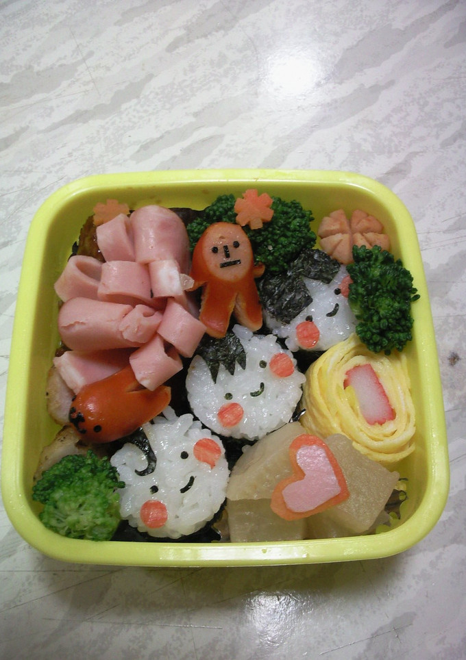 キャラ弁　三人兄弟☆彡 １才用-レシピのメイン写真