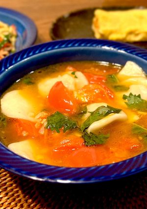 【イタリアン×中華】さっぱりトマトの水餃子-レシピのメイン写真