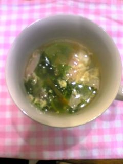 サラダ菜とベーコンのスープ-レシピのメイン写真