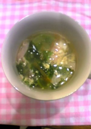 サラダ菜とベーコンのスープ-レシピのメイン写真