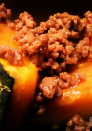 *ぐれがる*風☆かぼちゃとひき肉の煮物☆-レシピのメイン写真