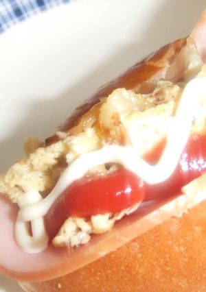 ふんわり♡オムレツ ホットドッグ-レシピのメイン写真