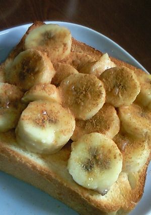 朝食レシピ　焼きバナナトースト-レシピのメイン写真