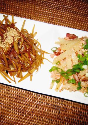 きざんだ根菜で２つおつまみ☆-レシピのメイン写真