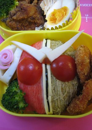キャラ弁♡仮面ライダーＷ*ヒートメタル*-レシピのメイン写真