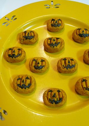 ハロウィン　かわいいかぼちゃお化け-レシピのメイン写真