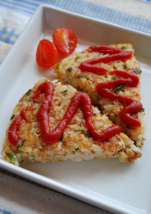 ふんわり♪ケーキ風焼きライス-レシピのメイン写真