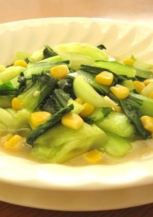 ∮とろりん♥青梗菜とコーンの中華炒め∮-レシピのメイン写真