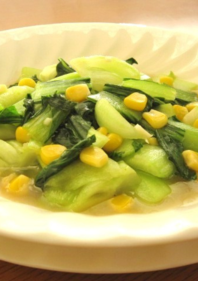 ∮とろりん♥青梗菜とコーンの中華炒め∮-レシピのメイン写真