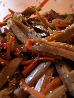 はちみつ☆きんぴらごぼう-レシピのメイン写真