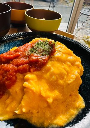 トマト麹オムライス（発芽酵素玄米）-レシピのメイン写真