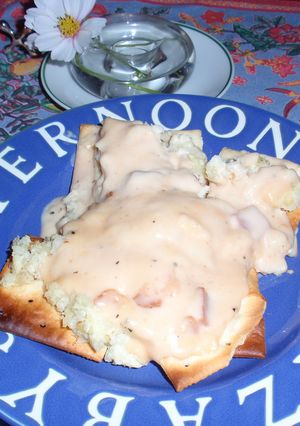 クラッカーでポテトピザ-レシピのメイン写真