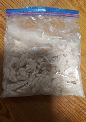鶏むね肉の蒸し鶏（保存用）-レシピのメイン写真