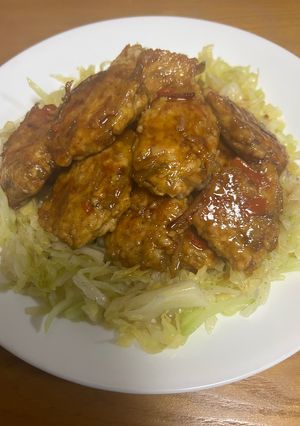 ふわふわつくね⭐︎きんぴらごぼう入り-レシピのメイン写真