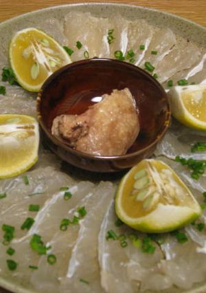 カワハギのお刺身◇肝醤油-レシピのメイン写真