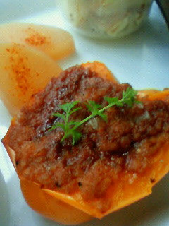 レンジで簡単☆パプリカの肉詰め-レシピのメイン写真