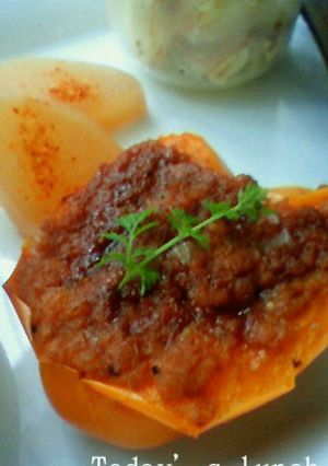 レンジで簡単☆パプリカの肉詰め-レシピのメイン写真