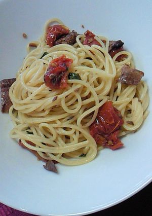 ドライトマトのパスタ-レシピのメイン写真