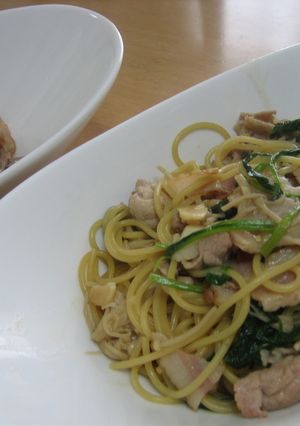 豚肉とほうれん草の和風パスタ☆バター風味-レシピのメイン写真