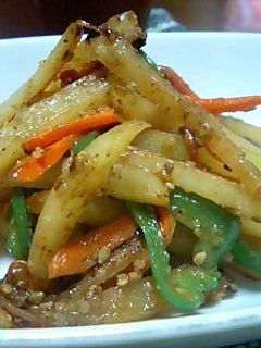 じゃが芋のゴマ焼肉味炒め-レシピのメイン写真