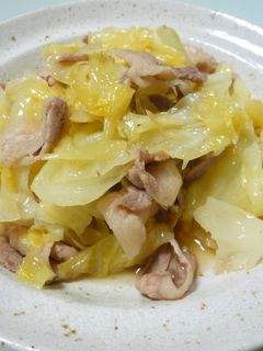 キャベツと豚ばら肉の塩炒め-レシピのメイン写真