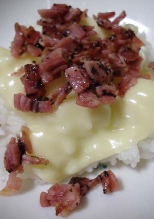 チーズとベーコンで簡単ご飯-レシピのメイン写真