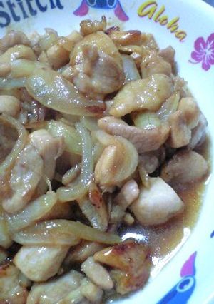 手抜き★簡単！鶏玉葱炒め(焼き鳥風)-レシピのメイン写真