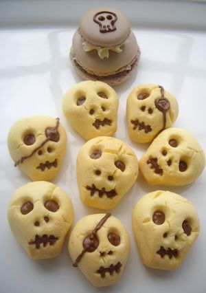 ☠ ３Dどくろ ☠ ハロウィン クッキー-レシピのメイン写真