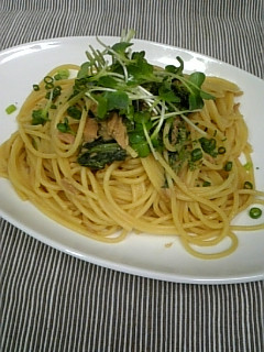 パスタ☆ツナと青菜の醤油バター-レシピのメイン写真