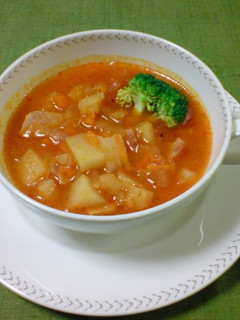 野菜ジュースで作る 簡単ミネストローネ♪-レシピのメイン写真