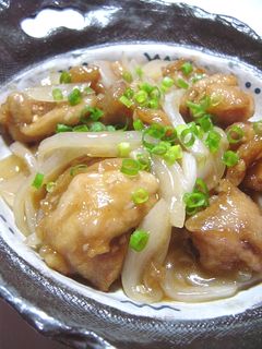 鶏モモと玉葱の甘酢炒め-レシピのメイン写真