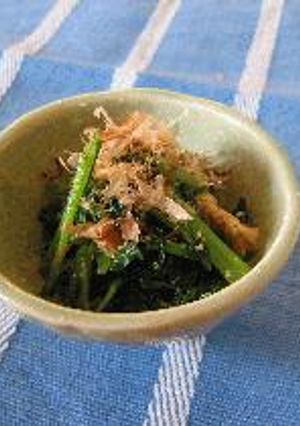 定番こまつ菜のおひたし（炒め）-レシピのメイン写真