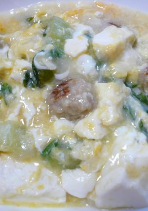 簡単☆白菜、豆腐、玉子のスープ♪-レシピのメイン写真