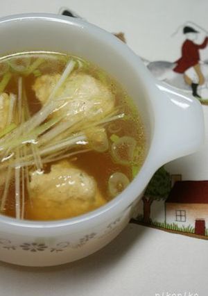生姜たっぷり鶏団子スープ-レシピのメイン写真