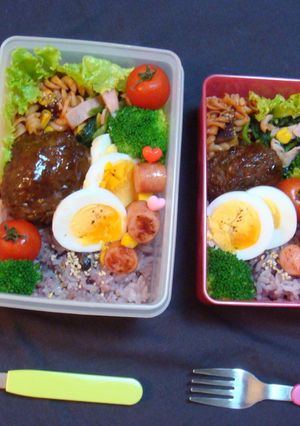 *ロコモコ風*おべんと-レシピのメイン写真