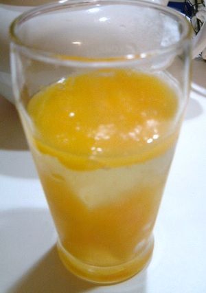 材料２つだけの簡単ゼリー（桃缶）-レシピのメイン写真