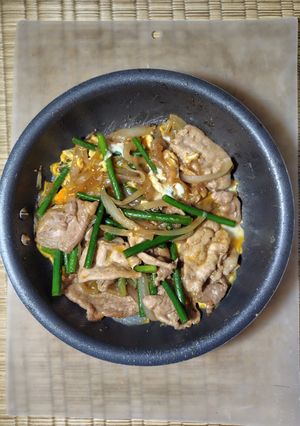 にんにくの芽 豚肉の生姜焼き-レシピのメイン写真