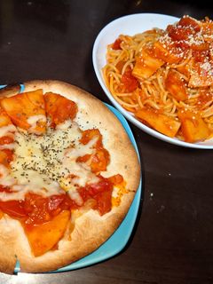 筍と新玉ねぎのトマトソース☆ピザ&パスタ-レシピのメイン写真