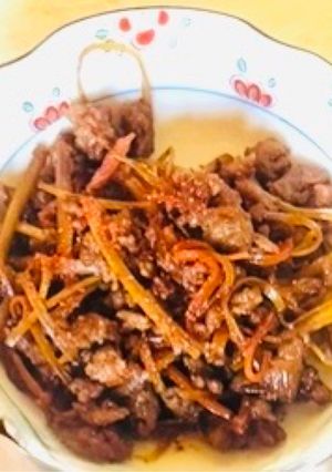 挽肉入り！きんぴらごぼう-レシピのメイン写真
