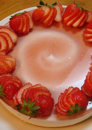 *苺のれぁチーズケーキ*-レシピのメイン写真
