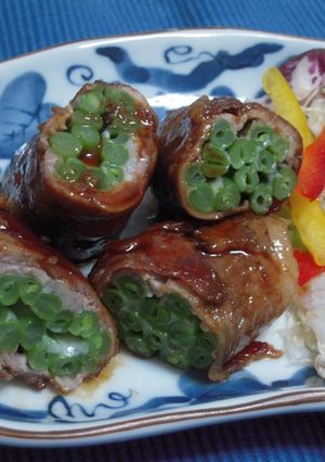 インゲンとチーズの豚肉巻き-レシピのメイン写真