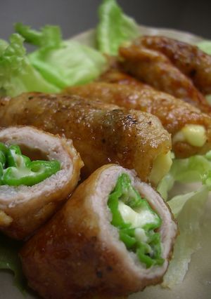 お弁当に♡ししとうチーズの甘辛豚肉巻き-レシピのメイン写真