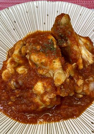 炊飯器で超楽！手羽元のサルサトマト煮-レシピのメイン写真