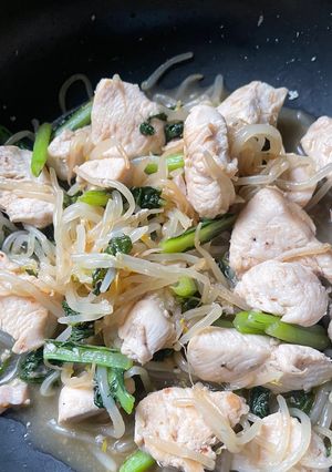 ダイエット中も◎鶏胸肉の和風レモンポン酢炒め-レシピのメイン写真