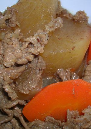 味しみてます♪牛肉と根菜のほっこり煮-レシピのメイン写真