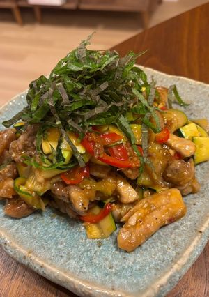 豚こまとズッキーニの中華炒め-レシピのメイン写真