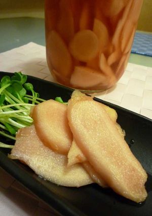 新しょうがを使って自家製甘酢漬け-レシピのメイン写真