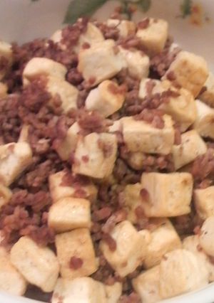 ひき肉と豆腐炒め-レシピのメイン写真